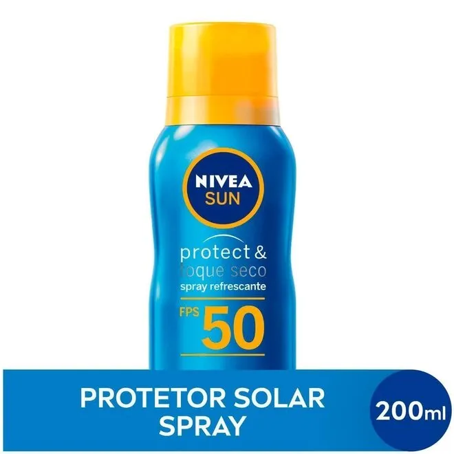 Protetor Solar FPS 50 Nivea Sun Protect & Toque Seco 200ml