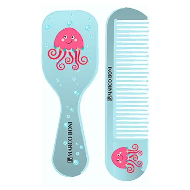 Kit Baby Zoo Pente+Escova Coala Azul - MARCO BONI
