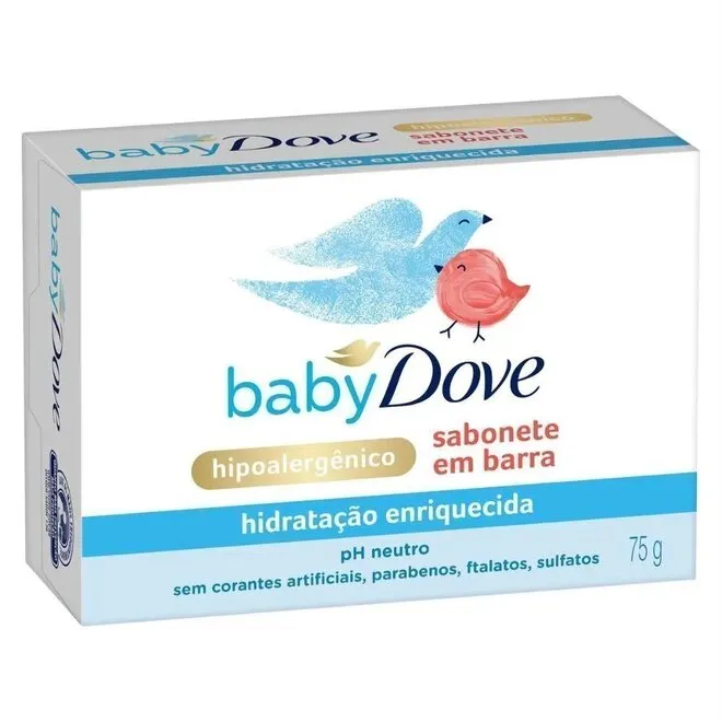 Sabonete Em Barra Baby Dove Hidratação Enriquecida 75G
