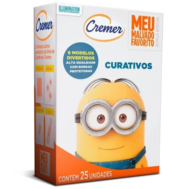 Curativos Cremer Minions Embalagem 25 Un