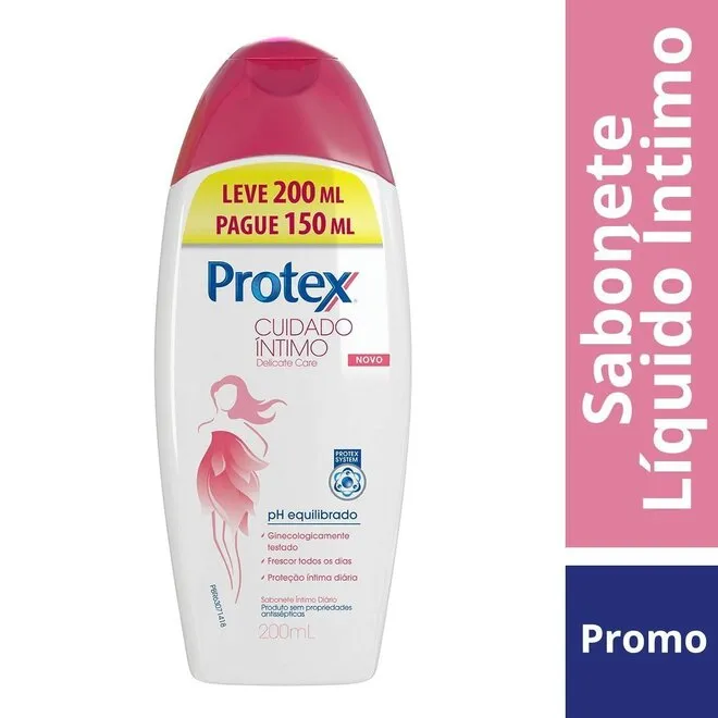 Sabonete Líquido Intímo Protex Delicate Care Leve 200 ml