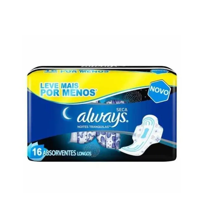 Absorvente Noites Tranquilas Seca c/Abas 16 Unidade - ALWAYS