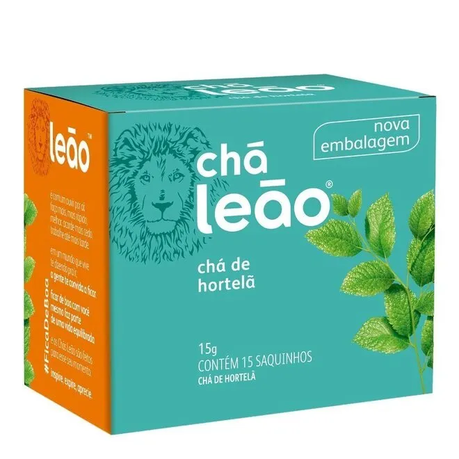Chá de Hortelã Leão 15 Saches - MATTE-LEAO
