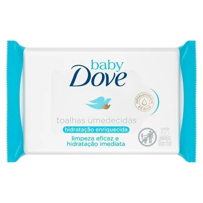 Lencos Umedecidos Dove Baby Enriquecido 50 Unidades