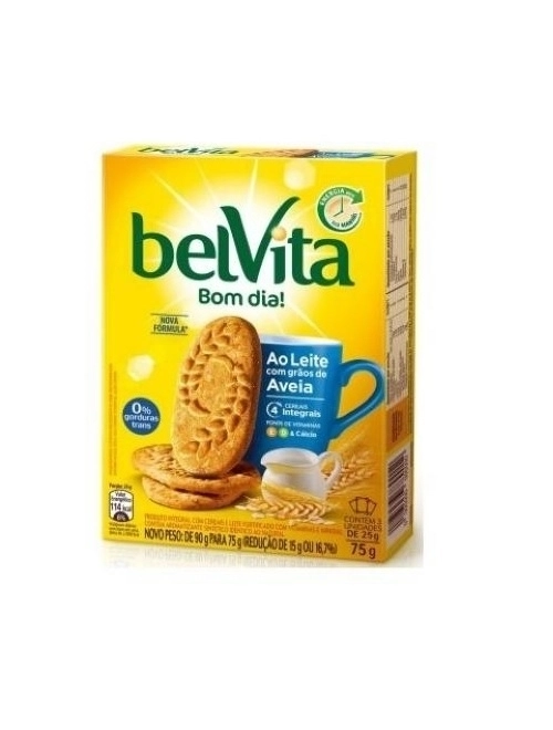 Biscoito BelVita Leite E Aveia Multipack 75g