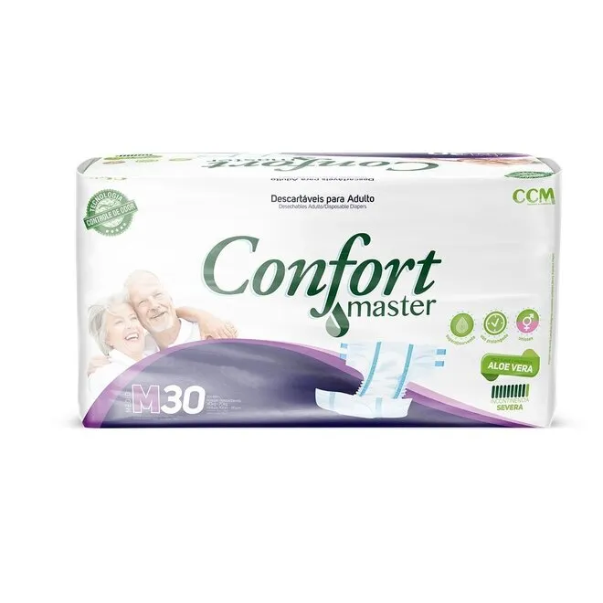 Fraldas Descartáveis Confort Master Médio Embalagem 30Un