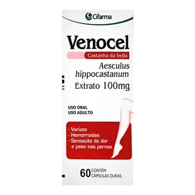 Venocel 100Mg, Caixa Com 60 Cápsulas Gelatinosas