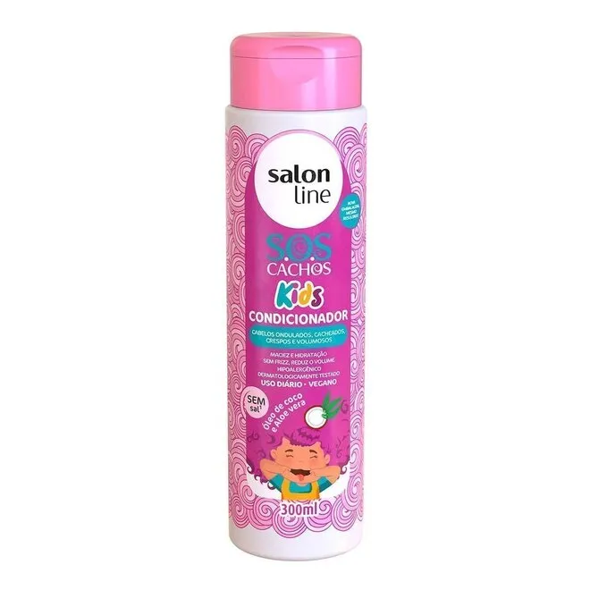 Condicionador Salon Line Kids S.O.S. Cachos Embalagem 300Ml