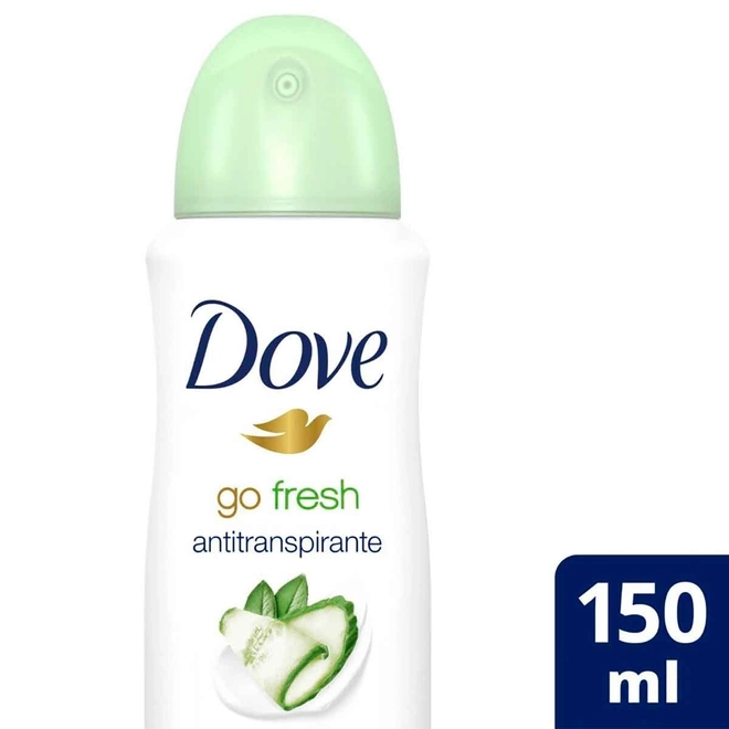 Desodorante Aerosol Go Fresh Pepino e Chá Verde 150ml - DOVE