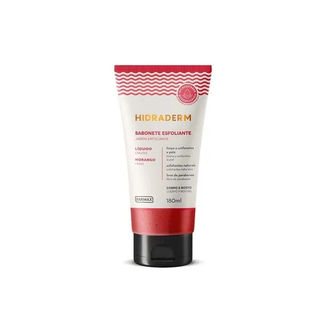 Sabonete Líquido Hidraderm Esfoliante Morango 180G