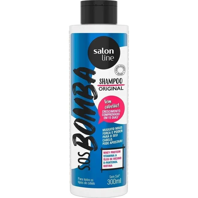 Shampoo Salon Line Professional S.O.S. Bomba Embalagem 300Ml