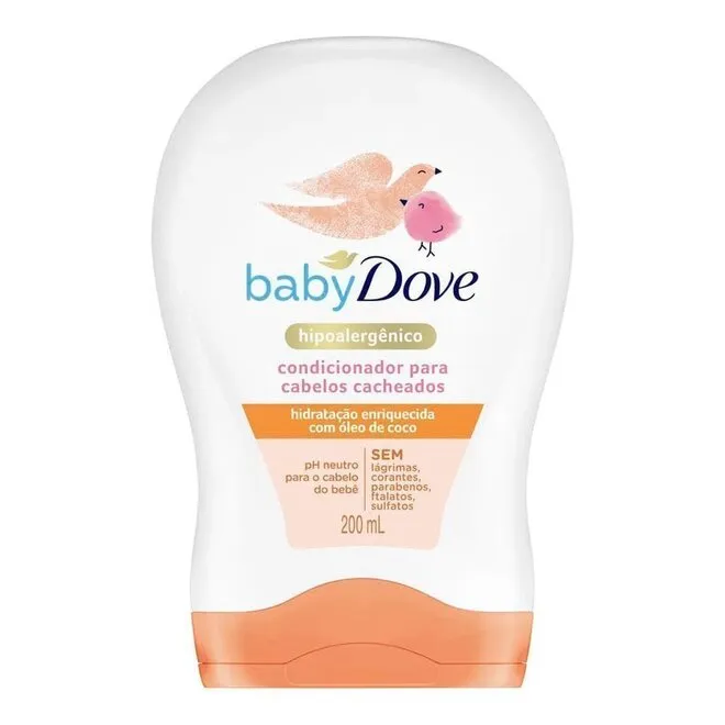 Condicionador Baby Dove Hid Enriquecid Cabelos Cachead 200ml