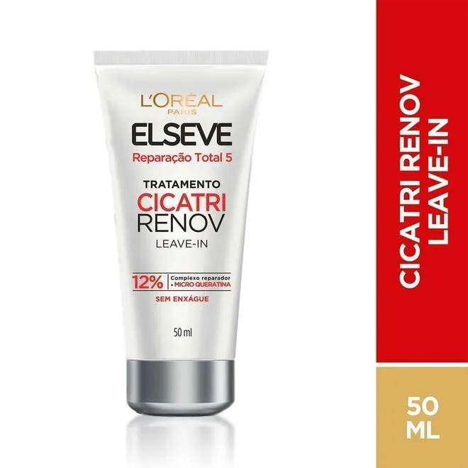 Leave-In de Tratamento L'Oréal Elseve Cicatri Renov com 50ml