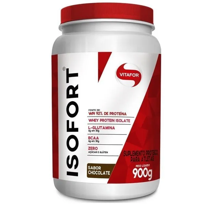 Whey Protein Isolado - Isofort - Chocolate - 900g
