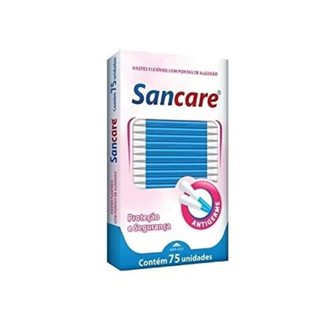 Hastes Flexíveis Sancare Com 75 Unidades