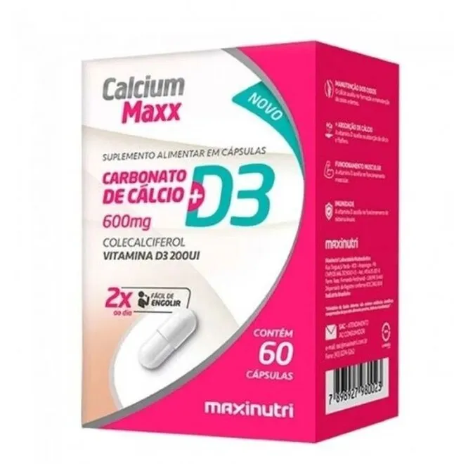 Calcium Max D3 600MG 60 Cápsulas