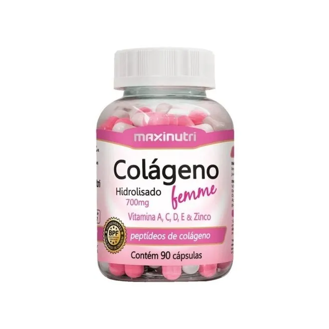 Colágeno Femme 750Mg Maxinutri Caixa Com 90 Cápsulas