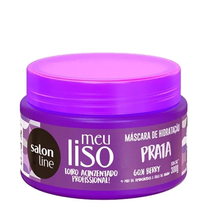 Máscara Prata Salon Line Meu Liso #LoiroPrateado - 300g