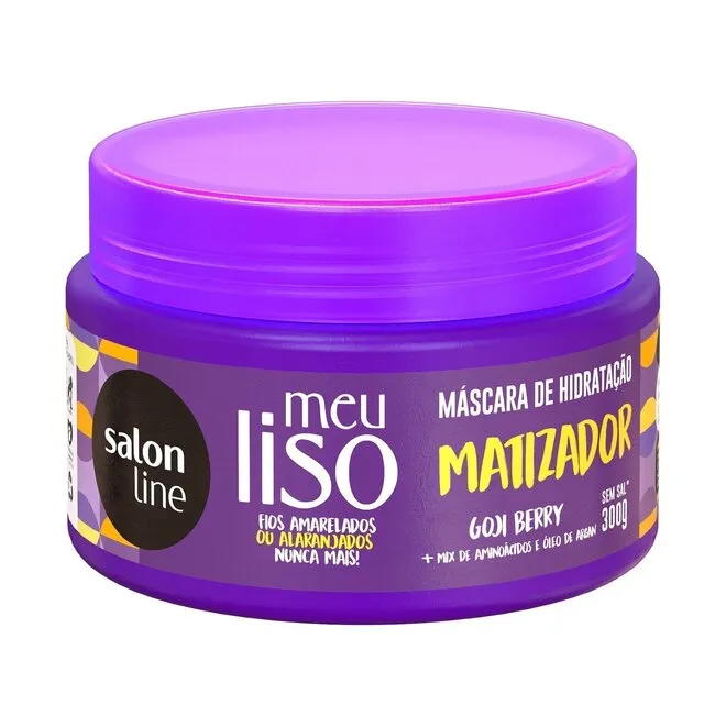 Máscara Salon Line Meu Liso Matizador Loiro 300g