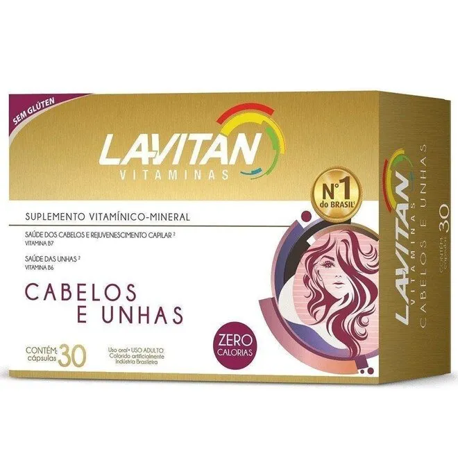 Lavitan Cabelos e Unhas 30 Comprimidos