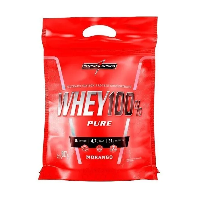 SuperWhey 100PC Morango Pouch 900g