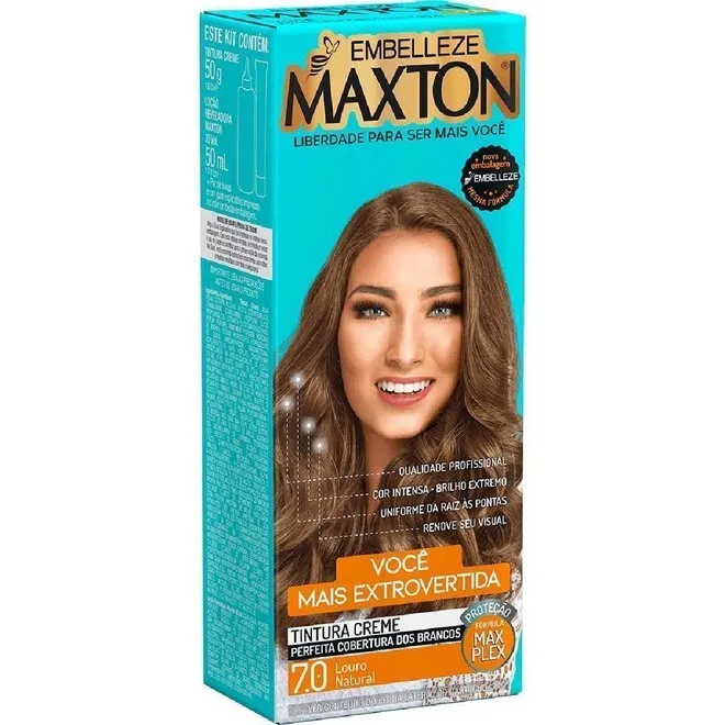 Kit Coloração Maxton Louro Natural 7.0