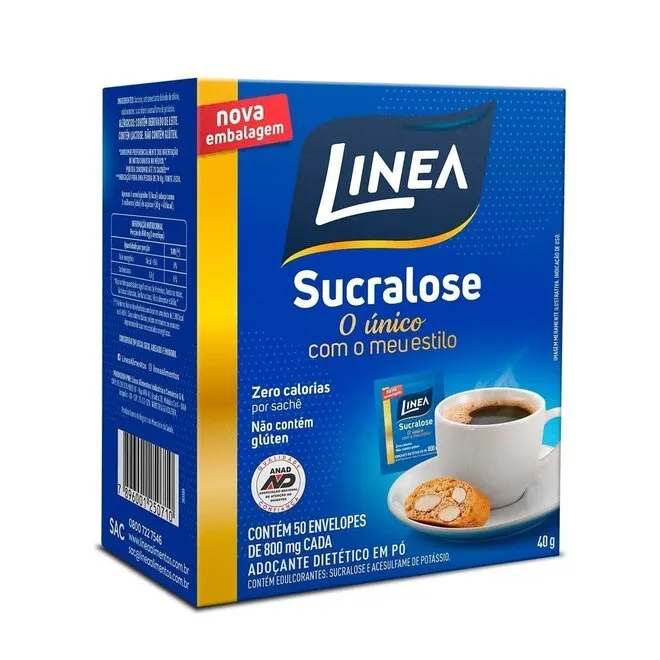 Adoçante Sucralose 50 Envelopes - LINEA