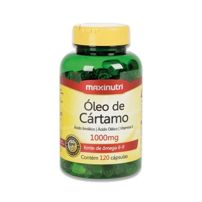 Óleo De Cártamo Maxinutri 1000Mg Com 120 Cápsulas