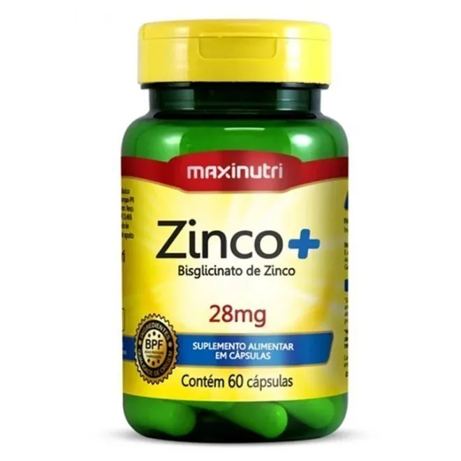 Zinco 60 cápsulas - MAXINUTRI