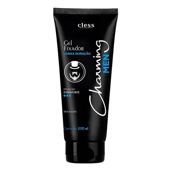 Gel Fixador de Cabelo Charming Special Black com 200g