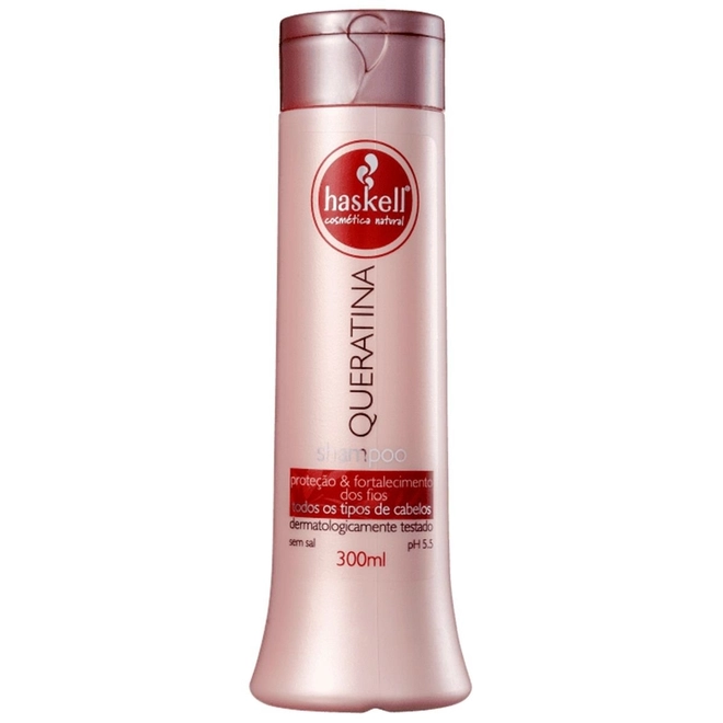 Shampoo Haskell Queratina Embalagem 300Ml