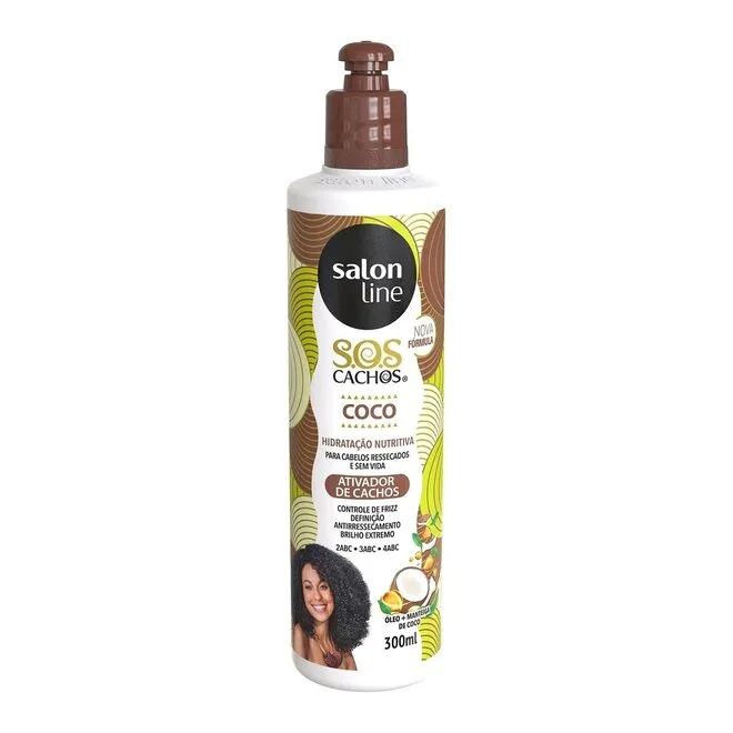 Ativador de Cachos Salon Line SOS Cachos Coco 300ml
