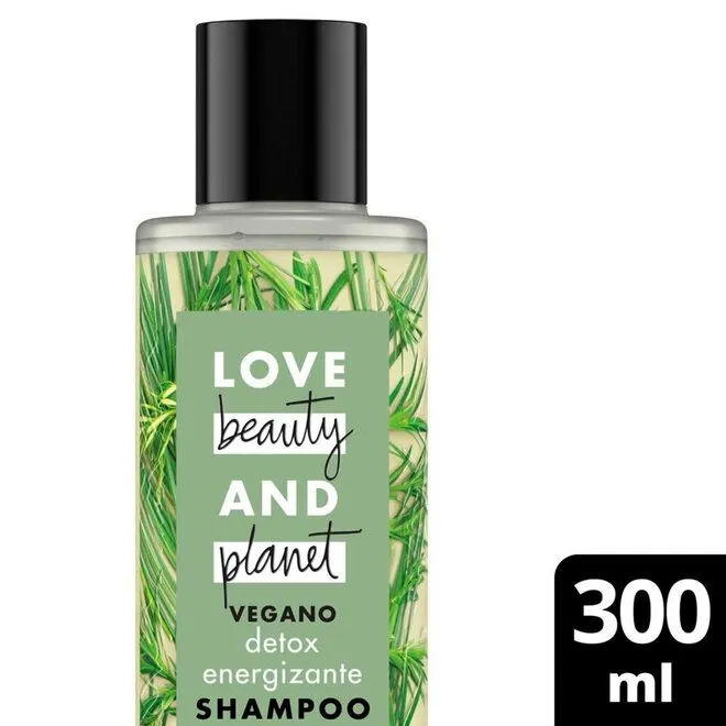 Shampoo Love Beauty & Planet Detox Energizante Frasco 300ml