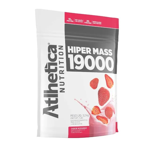 Atlhetica Hiper Mass 19000 Morango 3,2Kg