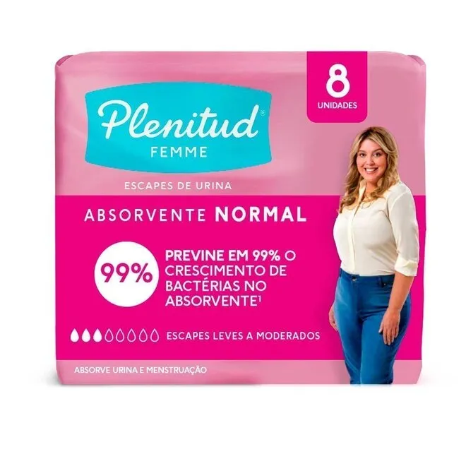 Absorvente Normal Plenitud Femme 8 Unidades