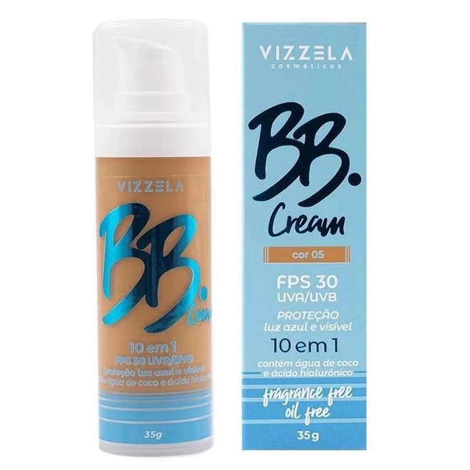 Base líquida Bb Cream Fps30 Cor 05 33g - VIZZELA