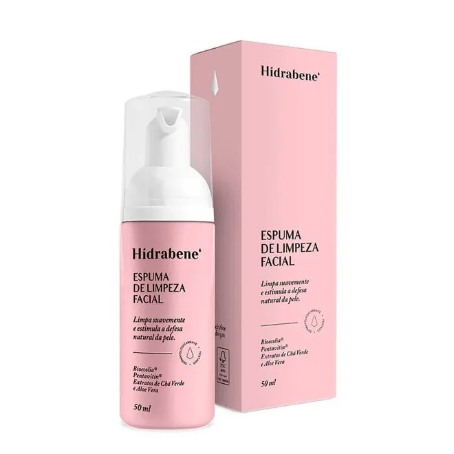 Espuma De Limpeza Facial Hidrabene 50Ml