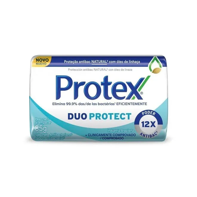 Sabonete Antibacteriano Em Barra Protex Duo Protect 85G