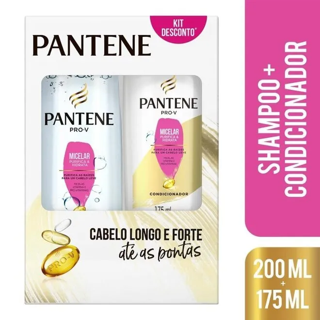 Kit Pantene Micelar Shampoo200ml+Condicionador175ml