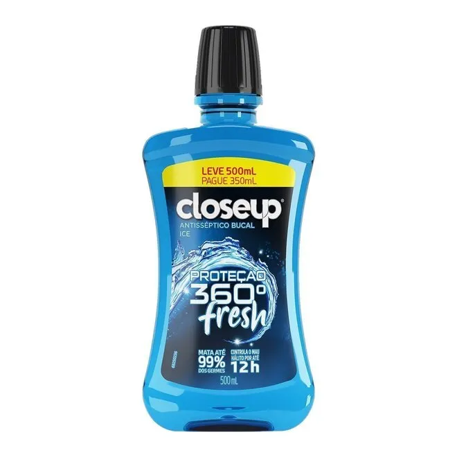 Enxaguante Bucal Close Up Ice Leve500Pague350ml