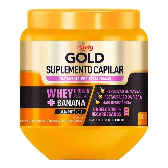 Suplemento Capilar Niely Banana Whey 800G