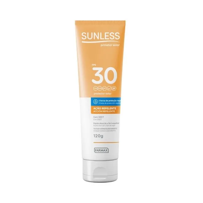Protetor Solar Sunless C/Repelente Fps30 120G