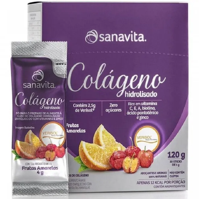 Colageno Hidrolisado Verisol 30 saches Frutas amarelas