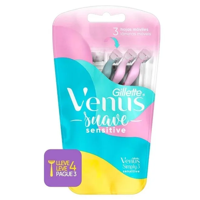Aparelho de Barbear Venus Sensit 4 Unidades - GILLETTE