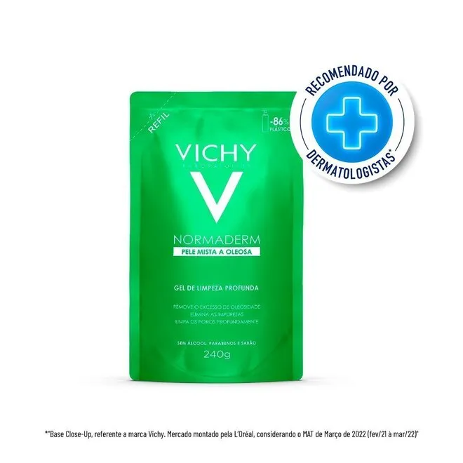 Gel De Limpeza Profunda Facial Normaderm Vichy Refil 240G