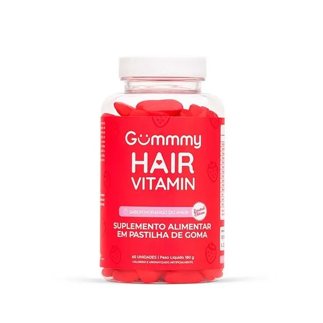 HAIR GUMMMY MORANGO C/60GOMAS