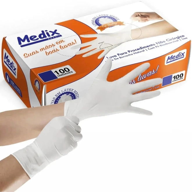LUVA PROCEDIMENTO M C/100UN (MDH)