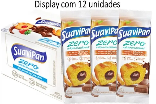 BOLINHO LIGTH SUAVIPAN CENOURA/CHOC 40G