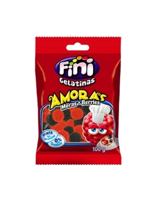Bala De Gelatina Amoras Fini 90G