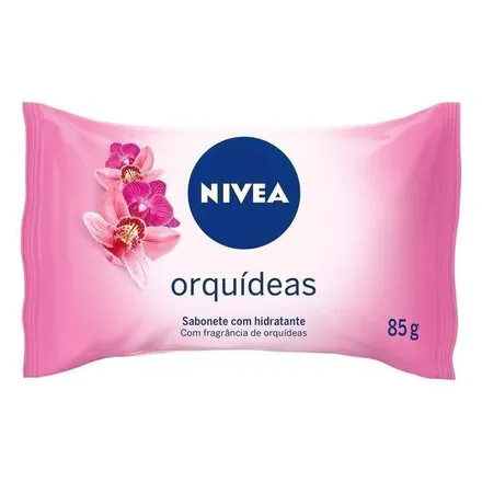 Sabonete Barra Hidratante Orquídeas Nivea Flow Pack 85g